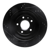 R1 Concepts 05-11 Cadillac CTS Rear Right Drilled & Slotted Black Brake Rotor by R1 Concepts RNC-633-46020R