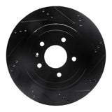 R1 Concepts 05-11 Cadillac CTS Rear Right Drilled & Slotted Black Brake Rotor by R1 Concepts RNC-633-46020R