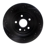R1 Concepts 08-19 Cadillac CTS Rear Right Drilled & Slotted Black Brake Rotor by R1 Concepts RNC-633-46024R