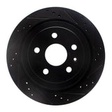 R1 Concepts 08-19 Cadillac CTS Rear Right Drilled & Slotted Black Brake Rotor by R1 Concepts RNC-633-46024R