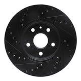 R1 Concepts 2008-2014 Cadillac CTS Front Right Drilled & Slotted Black Brake Rotor by R1 Concepts RNC-633-46025R