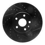 R1 Concepts 08-17 Cadillac CTS Front Right Drilled & Slotted Black Brake Rotor by R1 Concepts RNC-633-46027R