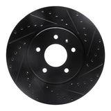 R1 Concepts 09-11 Cadillac STS Front Right Drilled & Slotted Black Brake Rotor by R1 Concepts RNC-633-46028R