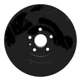 R1 Concepts 2009-2015 Cadillac CTS Front Right Drilled & Slotted Black Brake Rotor