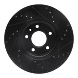 R1 Concepts 13-25 Cadillac ATS Front Left Drilled & Slotted Black Brake Rotor by R1 Concepts RNC-633-46033L