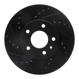 R1 Concepts 13-25 Cadillac ATS Front Left Drilled & Slotted Black Brake Rotor by R1 Concepts RNC-633-46033L
