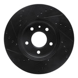 R1 Concepts 13-25 Cadillac CT4 Front Right Drilled & Slotted Black Brake Rotor by R1 Concepts RNC-633-46033R
