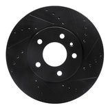 R1 Concepts 13-25 Cadillac CT4 Front Right Drilled & Slotted Black Brake Rotor by R1 Concepts RNC-633-46033R