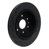 R1 Concepts 13-19 Cadillac XTS Rear Right Drilled & Slotted Black Brake Rotor by R1 Concepts RNC-633-46034R