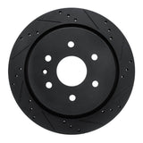 R1 Concepts 13-19 Cadillac XTS Rear Right Drilled & Slotted Black Brake Rotor by R1 Concepts RNC-633-46034R