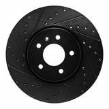 R1 Concepts 14-19 Buick CASCADA Front Left Drilled & Slotted Black Brake Rotor by R1 Concepts RNC-633-46037L