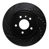 R1 Concepts 16-20 Buick Regal Sportback Rear Left Drilled & Slotted Black Brake Rotor by R1 Concepts RNC-633-46041L