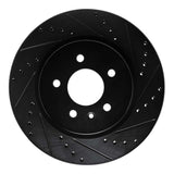 R1 Concepts 16-20 Buick Regal Sportback Rear Right Drilled & Slotted Black Brake Rotor by R1 Concepts RNC-633-46041R
