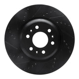 R1 Concepts 04-09 Cadillac SRX Front Left Drilled & Slotted Black Brake Rotor by R1 Concepts RNC-633-46043L