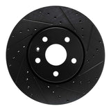 R1 Concepts 19-25 Buick Envision Front Right Drilled & Slotted Black Brake Rotor by R1 Concepts RNC-633-46061R
