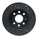 R1 Concepts 88-20 Chevrolet SPARK (Mexico) Front Left Drilled & Slotted Black Brake Rotor by R1 Concepts RNC-633-47000L