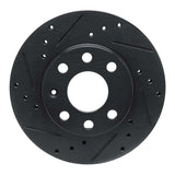 R1 Concepts 88-20 Chevrolet SPARK (Mexico) Front Left Drilled & Slotted Black Brake Rotor by R1 Concepts RNC-633-47000L