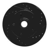 R1 Concepts 67-74 Buick GS Front Right Drilled & Slotted Black Brake Rotor by R1 Concepts RNC-633-47004R