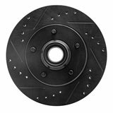 R1 Concepts 70-81 Buick Electra Front Left Drilled & Slotted Black Brake Rotor by R1 Concepts RNC-633-47005L