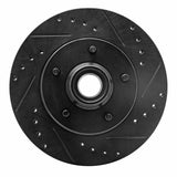 R1 Concepts 70-81 Buick Estate Wagon Front Right Drilled & Slotted Black Brake Rotor by R1 Concepts RNC-633-47005R