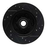 R1 Concepts 78-78 Buick Regal Front Left Drilled & Slotted Black Brake Rotor