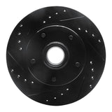 R1 Concepts 1978-1990 Buick Estate Wagon Front Left Drilled & Slotted Black Brake Rotor by R1 Concepts RNC-633-47009L