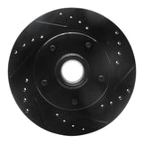 R1 Concepts 78-90 Buick LeSabre Front Right Drilled & Slotted Black Brake Rotor by R1 Concepts RNC-633-47009R