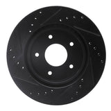 R1 Concepts 63-82 Chevrolet Corvette Front Right Drilled & Slotted Black Brake Rotor by R1 Concepts RNC-633-47011R
