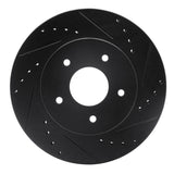 R1 Concepts 63-82 Chevrolet Corvette Front Right Drilled & Slotted Black Brake Rotor by R1 Concepts RNC-633-47011R