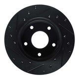 R1 Concepts 82-88 Chevrolet Camaro Rear Right Drilled & Slotted Black Brake Rotor by R1 Concepts RNC-633-47014R