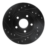 R1 Concepts 85-91 Buick Skylark Front Right Drilled & Slotted Black Brake Rotor by R1 Concepts RNC-633-47018R