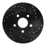R1 Concepts 85-91 Buick Skylark Front Right Drilled & Slotted Black Brake Rotor by R1 Concepts RNC-633-47018R