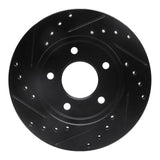 R1 Concepts 88-96 Buick Regal Front Right Drilled & Slotted Black Brake Rotor by R1 Concepts RNC-633-47019R