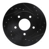 R1 Concepts 88-96 Buick Regal Front Right Drilled & Slotted Black Brake Rotor by R1 Concepts RNC-633-47019R