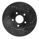 R1 Concepts 06-11 Chevrolet HHR Front Left Drilled & Slotted Black Brake Rotor by R1 Concepts RNC-633-47033L