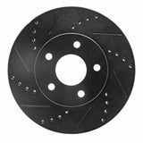 R1 Concepts 06-11 Chevrolet HHR Front Left Drilled & Slotted Black Brake Rotor by R1 Concepts RNC-633-47033L