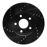 R1 Concepts 06-11 Chevrolet HHR Front Right Drilled & Slotted Black Brake Rotor by R1 Concepts RNC-633-47033R