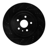 R1 Concepts 09-24 Cadillac CTS Rear Left Drilled & Slotted Black Brake Rotor by R1 Concepts RNC-633-47039L