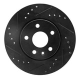 R1 Concepts 11-23 Chevrolet Bolt EUV Front Left Drilled & Slotted Black Brake Rotor by R1 Concepts RNC-633-47043L
