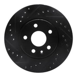 R1 Concepts 11-23 Chevrolet Bolt EUV Front Right Drilled & Slotted Black Brake Rotor by R1 Concepts RNC-633-47043R