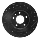 R1 Concepts 11-19 Buick Verano Rear Left Drilled & Slotted Black Brake Rotor by R1 Concepts RNC-633-47044L