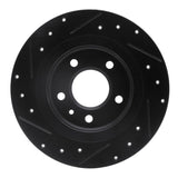 R1 Concepts 11-19 Buick Verano Rear Right Drilled & Slotted Black Brake Rotor by R1 Concepts RNC-633-47044R