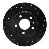 R1 Concepts 11-19 Buick Verano Rear Right Drilled & Slotted Black Brake Rotor by R1 Concepts RNC-633-47044R