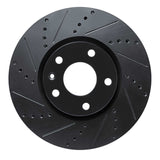R1 Concepts 14-19 Chevrolet Corvette Front Left Drilled & Slotted Black Brake Rotor by R1 Concepts RNC-633-47050L