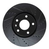 R1 Concepts 14-19 Chevrolet Corvette Front Right Drilled & Slotted Black Brake Rotor by R1 Concepts RNC-633-47050R