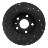 R1 Concepts 16-23 Chevrolet Cruze Rear Right Drilled & Slotted Black Brake Rotor by R1 Concepts RNC-633-47052R