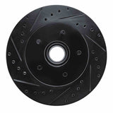 R1 Concepts 85-92 Chevrolet Camaro Front Left Drilled & Slotted Black Brake Rotor by R1 Concepts RNC-633-47056L