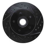 R1 Concepts 85-92 Chevrolet Camaro Front Right Drilled & Slotted Black Brake Rotor by R1 Concepts RNC-633-47056R