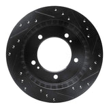 R1 Concepts 91-98 Chevrolet Tracker Front Left Drilled & Slotted Black Brake Rotor by R1 Concepts RNC-633-47059L