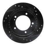 R1 Concepts 99-04 Chevrolet Tracker Front Left Drilled & Slotted Black Brake Rotor by R1 Concepts RNC-633-47060L